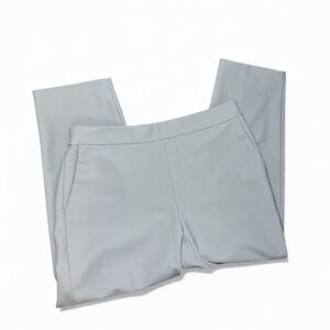 Cazza Zacks Women’s Petite Pull-On Light Grey Casual Pants Trousers Work Pants